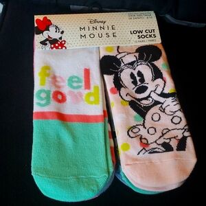Disney Minnie Mouse Low Cut Socks 10 Pack Minnie Multicolored Socks Good Thick